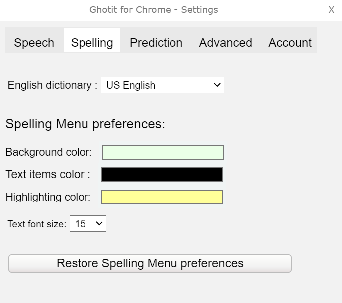 Figure 6. Spelling Personalization